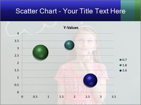 Young Female Student Lost In Thought In Front Of Chalkboard With Thinking Bubble Google Slides Theme - Slide 49