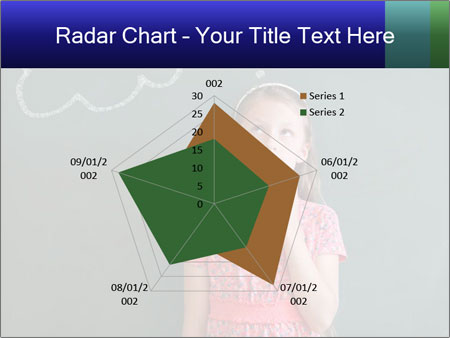 Young Female Student Lost In Thought In Front Of Chalkboard With Thinking Bubble Google Slides Theme - Slide 51