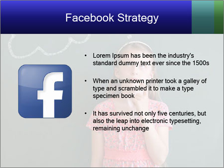 Young Female Student Lost In Thought In Front Of Chalkboard With Thinking Bubble Google Slides Theme - Slide 6