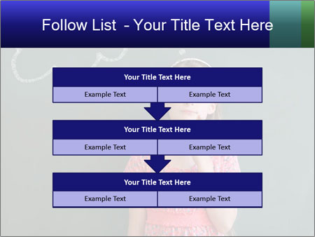 Young Female Student Lost In Thought In Front Of Chalkboard With Thinking Bubble Google Slides Theme - Slide 60