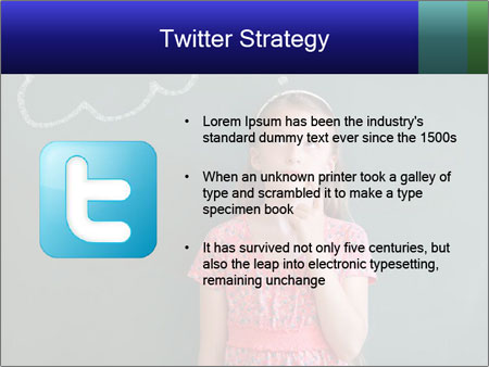 Young Female Student Lost In Thought In Front Of Chalkboard With Thinking Bubble Google Slides Theme - Slide 9