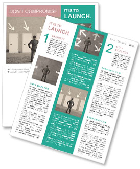 Business Strategies: Tips For Effective Decision-Making By Choosing The Right Door Newsletter Template