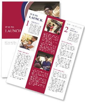 Father And Son Waiting In Car Outside Dormitory Newsletter Template