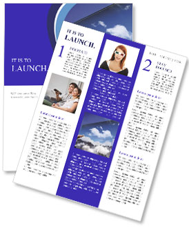 3D Tv Viewing: Young Woman Relaxed In Armchair For An Immersive Experience Newsletter Template