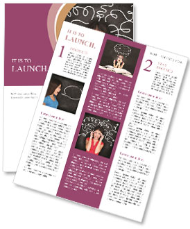 Stressed Young Woman With Headache And Indecision - Confusion, Chaos, And Disorientation. Asian/Caucasian Girl In Newsletter Template