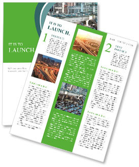 Automobile congestion Newsletter Template