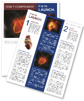 Human heart Newsletter Template