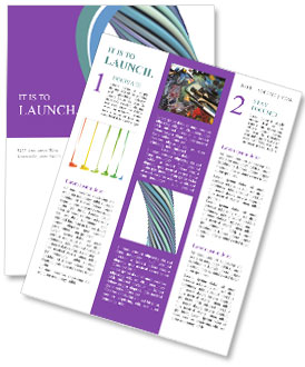 3d glossy Newsletter Template