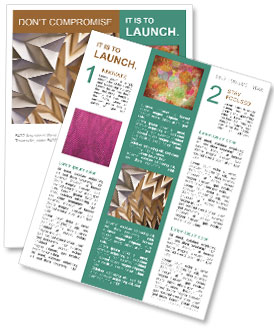 Origami decoration Newsletter Template