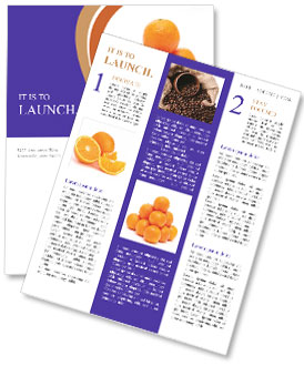 Orange Pyramid: The Fascinating Structure Of Citrus Fruits Newsletter Template