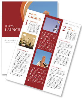 Chimney on the roof Newsletter Template