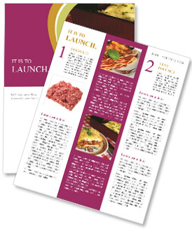 Delicious Homemade Lasagna Recipe Newsletter Template