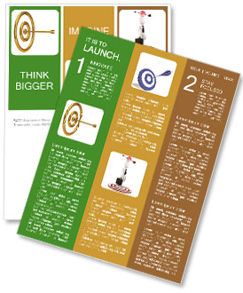 Isolated White Background With Golden Arrow And Target For Precise Aiming - Perfect For Target Practice And Archery. Newsletter Template