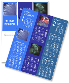 Detailed Fiber Optic Images With Stunning Light Effects: A Visual Feast Newsletter Template