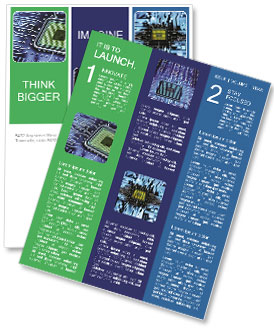 Motherboard With Integrated Microchip For Enhanced Performance And Functionality. Newsletter Template