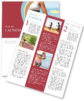 Runner woman Newsletter Template