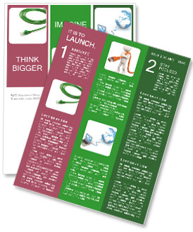 Coiled Lan Cable On White Background For Isolation And Clarity Newsletter Template