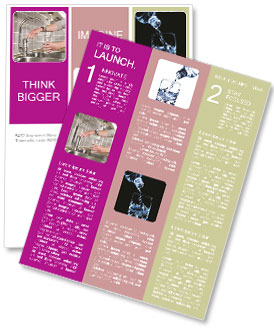 Filling A Glass With Water By A Person Newsletter Template