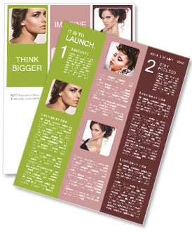 Beautiful woman Newsletter Template