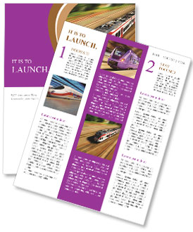 Efficient And Fast Transportation: Experience The High-Speed Train Newsletter Template