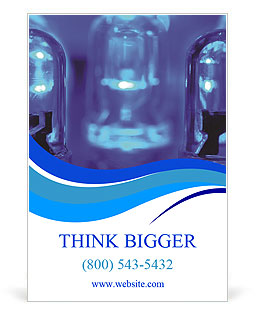 Blue Transparent Led Background With Multiple Leds Ad Template