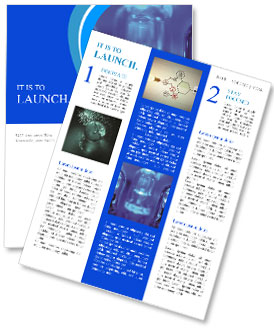 Blue Transparent Led Background With Multiple Leds Newsletter Template