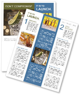 Cocktail Recipe: How To Make A Perfect Gin And Tonic On A Stunning Brown-Gold Backdrop Newsletter Template