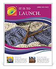 Displaying Stitches On A Handmade Wool Blanket Using Circular Needles Flyer Template