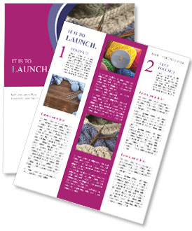 Displaying Stitches On A Handmade Wool Blanket Using Circular Needles Newsletter Template