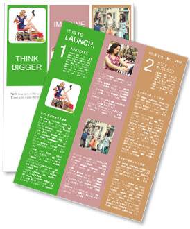 New Clothing Try-On Session For Women After Shopping Spree Newsletter Template